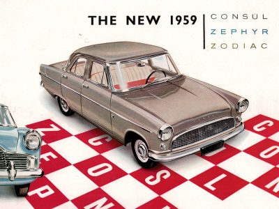 1950-luvun autoesite: Ford Consul Zephyr Zodiac
