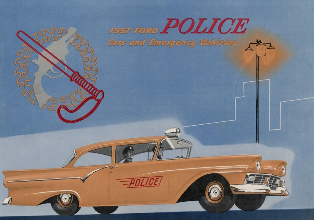 1950-luvun autoesite: Fordin poliisiautoja